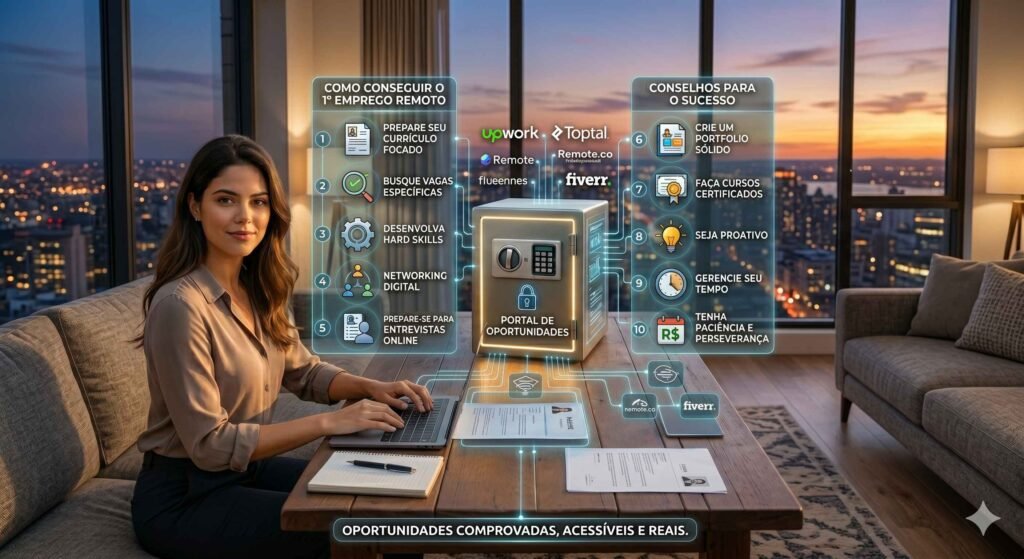 Trabalho Remoto: Como Conseguir seu Primeiro Emprego 100% Online