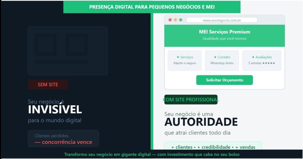 Site Profissional por R$ 875: Seu Negócio no Google Ainda Esta Semana